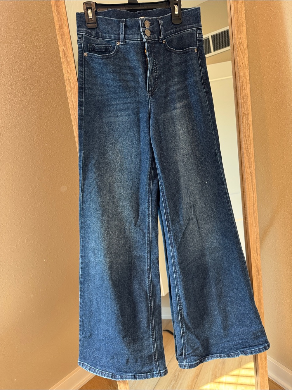 sofia by sofia vergara Dark Blue High-Rise Wide-Leg Jeans